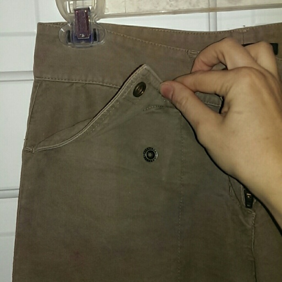 VTG 90's BCBG Max Azria Velour Zippered Flare Jean - Picture 7 of 8